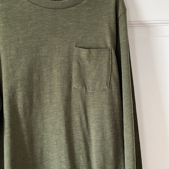 Army Green Long Sleeve Tee - Picture 3 of 4